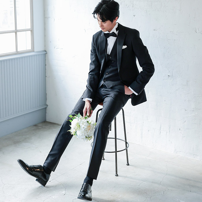 タキシード購入|ブラックタキシード、サイズオーダータキシード着用例