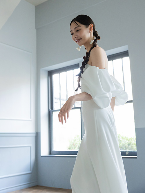 NOA0063_offwhite パフ | チュノアウエディング【公式】_こだわりの